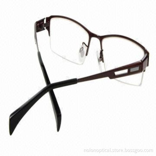 New model semi-rimless stainless optical frame
